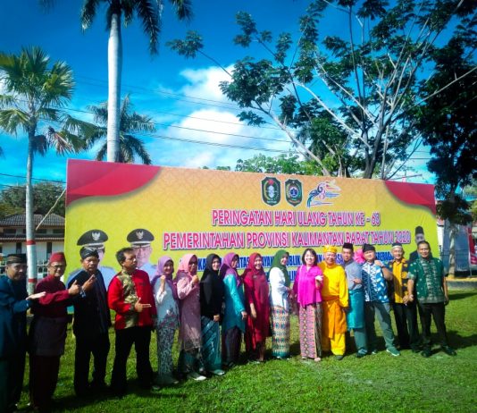 Disdaginkop-UKM Kota Singkawang Ikuti Peringatan Hari Ulang Tahun Ke-63 Pemerintah Provinsi Kalimantan Barat Tahun 2020