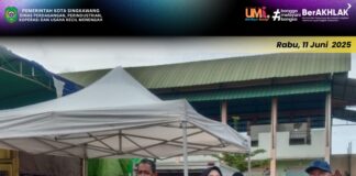 Kegiatan Operasi Pasar Tahap III hari pertama Rabu, 11 Juni 2025 di Pasar Semi Modern Alianyang dalam rangka Pengendalian Inflasi Daerah di Kota Singkawang